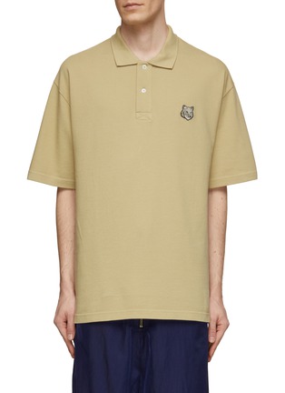Main View - Click To Enlarge - MAISON KITSUNÉ - Bold Fox Head Patch Cotton Polo Shirt