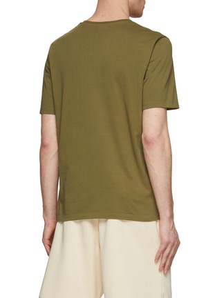 Back View - Click To Enlarge - MAISON KITSUNÉ - Chillax Fox Patch Cotton T-Shirt