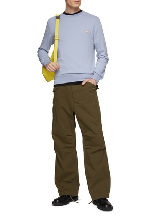Figure View - Click To Enlarge - MAISON KITSUNÉ - Fox Head Patch Cotton Sweatshirt