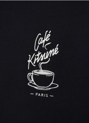  - MAISON KITSUNÉ - Café Kitsuné Coffee Cup Crewneck Cotton Sweatshirt