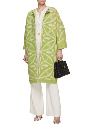 Figure View - Click To Enlarge - LONGING FOR SLEEP - Abstract Bead Embellished Coat