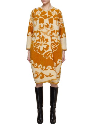 Main View - Click To Enlarge - LONGING FOR SLEEP - Flowerpod Bead Embellished Coat