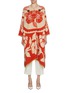 Main View - Click To Enlarge - LONGING FOR SLEEP - Crystal Embordered Wool Orchid Long Coat