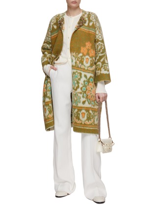 Figure View - Click To Enlarge - LONGING FOR SLEEP - Patterned Bead Embellished Coat