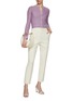 Figure View - Click To Enlarge - ST. JOHN - Ankle Zip Crepe Pants