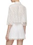 Back View - Click To Enlarge - GIAMBATTISTA VALLI - Paisley Lace Cropped Shirt