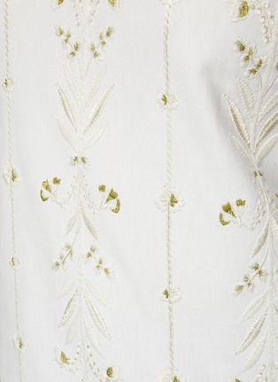  - GIAMBATTISTA VALLI - Floral Embroidered Cotton T-Shirt