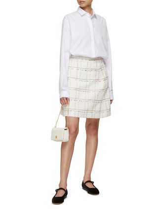 Figure View - Click To Enlarge - GIAMBATTISTA VALLI - Sequin Boucle Mini Skirt