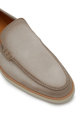 Detail View - Click To Enlarge - MAGNANNI - Apron Toe Suede Loafers