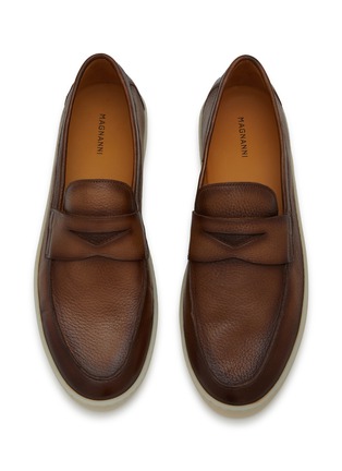 Detail View - Click To Enlarge - MAGNANNI - Leather Penny Loafers