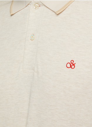  - SCOTCH & SODA - Melange Logo Cotton Polo Shirt
