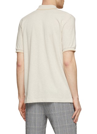 Back View - Click To Enlarge - SCOTCH & SODA - Melange Logo Cotton Polo Shirt
