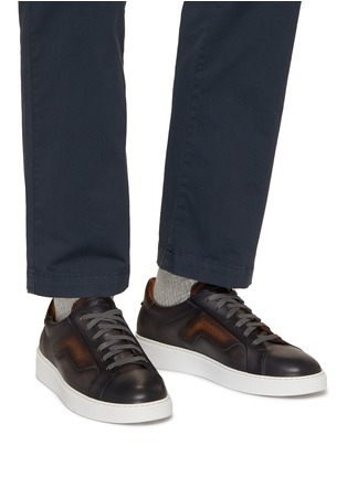 Figure View - Click To Enlarge - MAGNANNI - Leather Low Top Sneakers