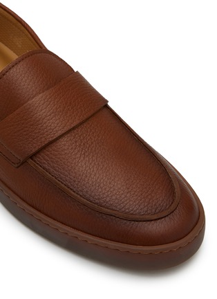 Detail View - Click To Enlarge - HENDERSON - Sifnos Penny-slot Leather Loafers