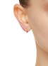 Figure View - Click To Enlarge - MÉTIER BY TOMFOOLERY - Point Diamond 9K Gold Single Huggie Earring