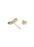 Detail View - Click To Enlarge - MÉTIER BY TOMFOOLERY - Morganite Emerald Sapphire 9K Gold Single Earring — Left