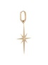 Main View - Click To Enlarge - MÉTIER BY TOMFOOLERY - Diamond 9k Gold Single Large Star Clicker Earring
