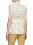 Back View - Click To Enlarge - KITON - Square Cutout Belted Linen Blouse