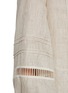 - KITON - Mandarin Collar Belted Cut Out Trim Linen Dress