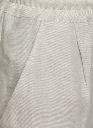  - KITON - Drawstring Linen Shorts