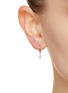 Figure View - Click To Enlarge - MÉTIER BY TOMFOOLERY - Fleurescent 9k Gold Diamond Single Drop Earring