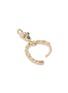 Detail View - Click To Enlarge - MÉTIER BY TOMFOOLERY - 7am 9K Gold Twist Diamond Single Hoop Earring