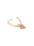 Detail View - Click To Enlarge - MÉTIER BY TOMFOOLERY - Midi Oval 9K Gold Rhodochrosite Single Earring