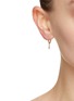 Figure View - Click To Enlarge - MÉTIER BY TOMFOOLERY - Mini Az 9K Gold Opal Sapphire Honey Hooks Earring