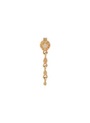 Main View - Click To Enlarge - MÉTIER BY TOMFOOLERY - Dala Droplet 9K Gold Diamond Single Earring