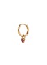 Main View - Click To Enlarge - MÉTIER BY TOMFOOLERY - Ruby 9K Gold Clicker Single Hoop Earring