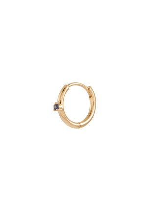 Main View - Click To Enlarge - MÉTIER BY TOMFOOLERY - 9K Gold Sapphire Clicker Single Hoop Earring