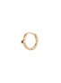 Main View - Click To Enlarge - MÉTIER BY TOMFOOLERY - 9K Gold Sapphire Clicker Single Hoop Earring
