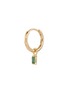 Main View - Click To Enlarge - MÉTIER BY TOMFOOLERY - 9K Gold Emerald Baguette Charm Original Single Clicker Earring