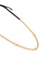 Detail View - Click To Enlarge - NUMBERING - 14K Gold Plated Triple Star Leather Strap Necklace