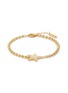 Main View - Click To Enlarge - NUMBERING - 14k Gold Plated Brass Star Point Ball Chain Bracelet