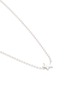 Detail View - Click To Enlarge - NUMBERING - Rhodium Plated Star Point Ball Chain Necklace