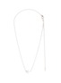 Main View - Click To Enlarge - NUMBERING - Rhodium Plated Star Point Ball Chain Necklace