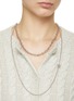 Figure View - Click To Enlarge - NUMBERING - Rhodium Plated Star Point Ball Chain Necklace