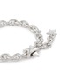 Detail View - Click To Enlarge - NUMBERING - Rhodium Plated Brass Oval Chain Bracelet