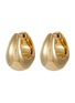 Main View - Click To Enlarge - NUMBERING - 14k Gold Plated Sterling Silver Hoop Earrings