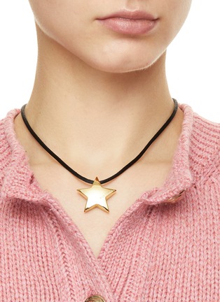 NUMBERING | 14k Gold Plated Chunky Star Strap Necklace