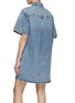 Back View - Click To Enlarge - RAG & BONE - Carter Button Up Denim Mini Dress