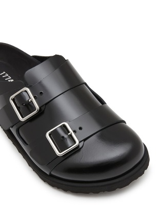 Detail View - Click To Enlarge - BIRKENSTOCK 1774 - 222 West Double Bands Leather Clogs