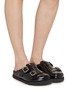 Figure View - Click To Enlarge - BIRKENSTOCK 1774 - 222 West Double Bands Leather Clogs