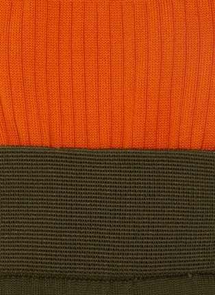 Detail View - Click To Enlarge - SACAI - Double Layered Cotton Blend Crew Socks