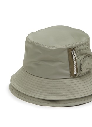 Detail View - Click To Enlarge - SACAI - Nylon Double Brim Bucket Hat