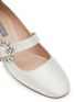 Detail View - Click To Enlarge - SJP BY SARAH JESSICA PARKER - Cosette Bis 50 Crystal Buckle Satin Mary Jane Heels