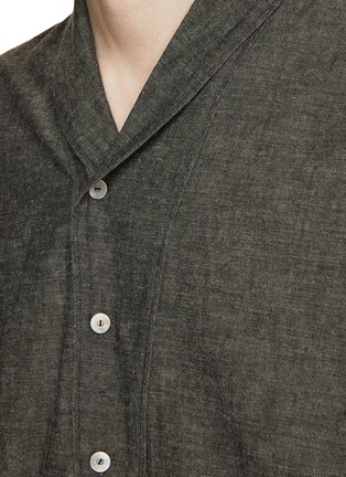  - TAIGA TAKAHASHI - Shawl Collar 3 Button Shirt