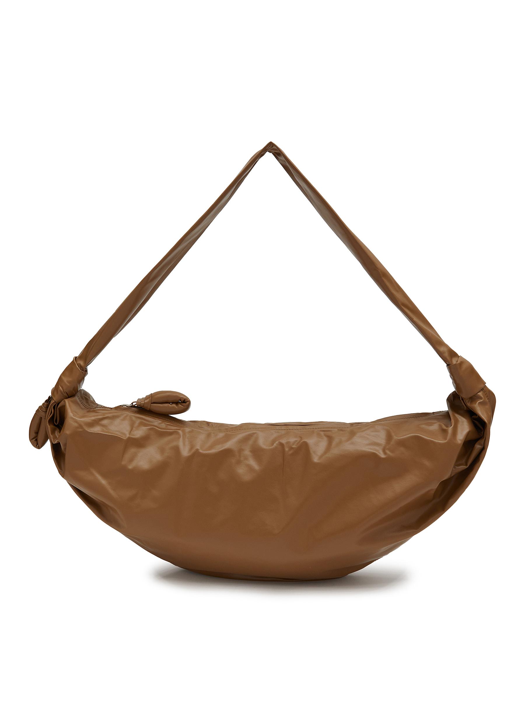 LEMAIRE large Soft Croissant leather shoulder bag - Brown