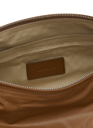 Detail View - Click To Enlarge - LEMAIRE - Medium Croissant Leather Crossbody Bag